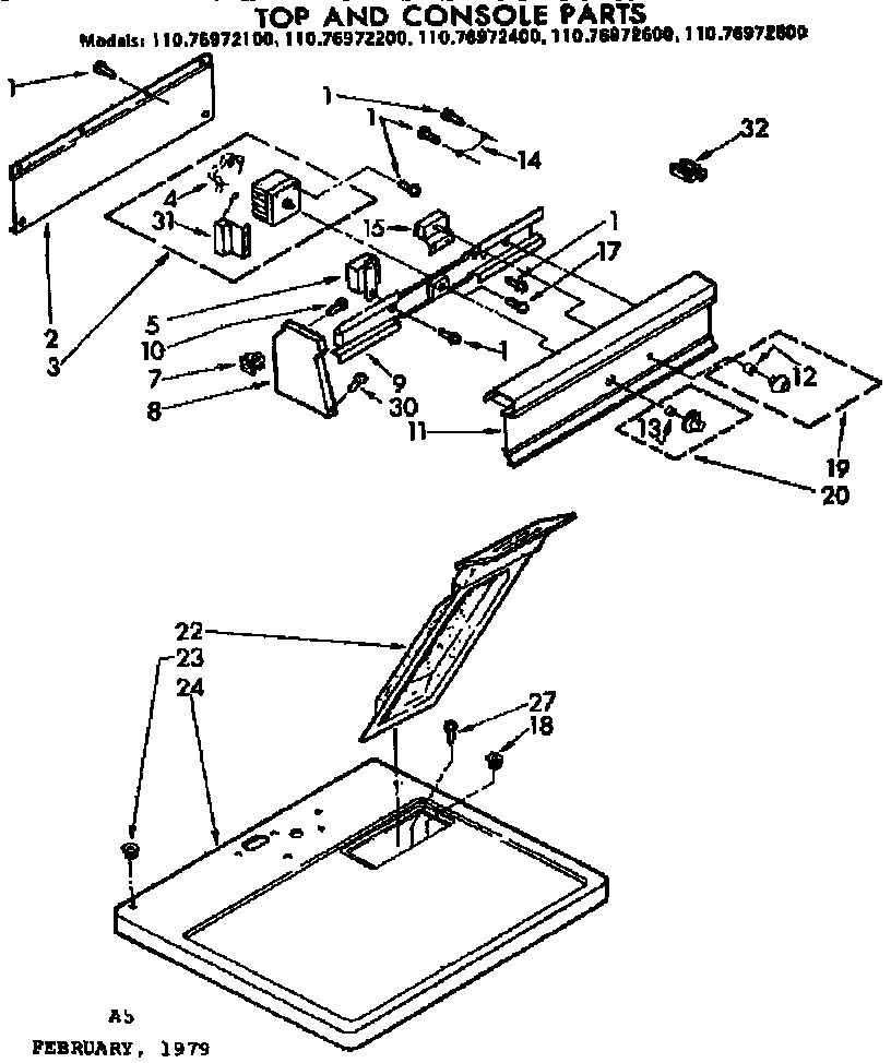 TOP AND CONSOLE PARTS