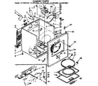 Kenmore 11076972400 cabinet parts diagram
