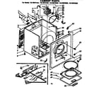 Kenmore 11076972130 cabinet parts diagram