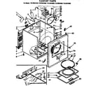 Kenmore 11076974800 cabinet parts diagram