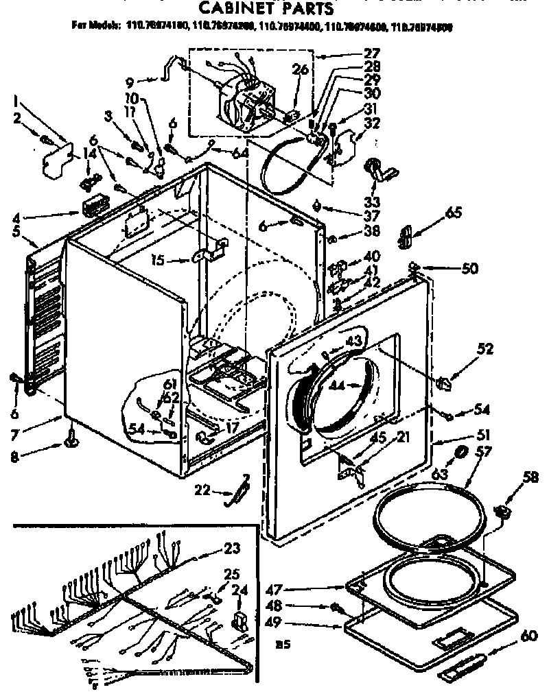 Cabinet parts