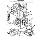 Kenmore 11076974410 cabinet part diagram