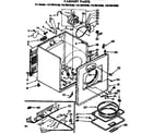 Kenmore 11076974130 cabinet parts diagram