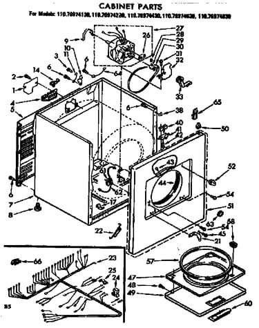 Cabinet parts