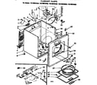 Kenmore 11076974440 cabinet parts diagram