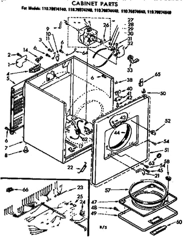 Cabinet parts