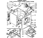 Kenmore 11076974250 cabinet parts diagram