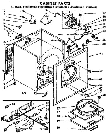 Cabinet parts
