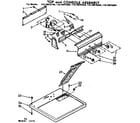 Kenmore 11076975200 top and console assembly diagram