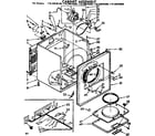 Kenmore 11076975800 cabinet assembly diagram