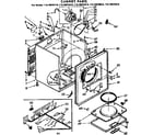 Kenmore 11076975210 cabinet parts diagram