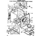 Kenmore 11076975130 cabinet parts diagram