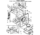 Kenmore 11076978810 cabinet parts diagram