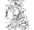 Kenmore 11076982400 cabinet parts diagram