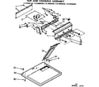 Kenmore 11076985100 top and console assembly diagram