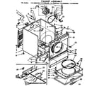 Kenmore 11076985800 cabinet assembly diagram