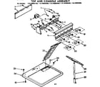 Kenmore 11076990400 top and console assembly diagram