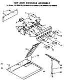 Top and console assembly