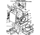 Kenmore 11076990610 cabinet assembly diagram