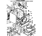 Kenmore 11076992100 cabinet parts diagram