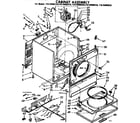 Kenmore 11076992210 cabinet assembly diagram