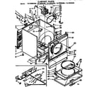 Kenmore 11076995800 cabinet parts diagram
