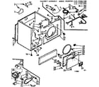 Kenmore 11077401400 cabinet assembly diagram