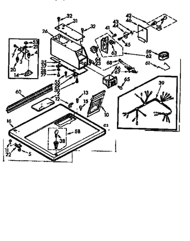 Top and console assembly