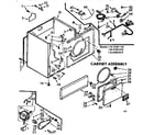 Kenmore 11077401110 cabinet assembly diagram