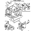Sears 11077403600 cabinet assembly diagram