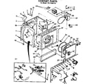 Sears 11077404110 cabinet parts diagram