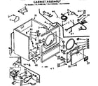 Kenmore 11077405100 cabinet assembly diagram
