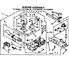 Kenmore 11077405600 burner assembly diagram