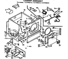 Kenmore 11077405110 cabinet assembly diagram