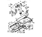 Sears 11077408600 top and console assembly diagram