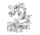 Sears 11077408110 top and console assembly diagram