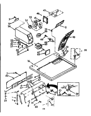 Top and console parts