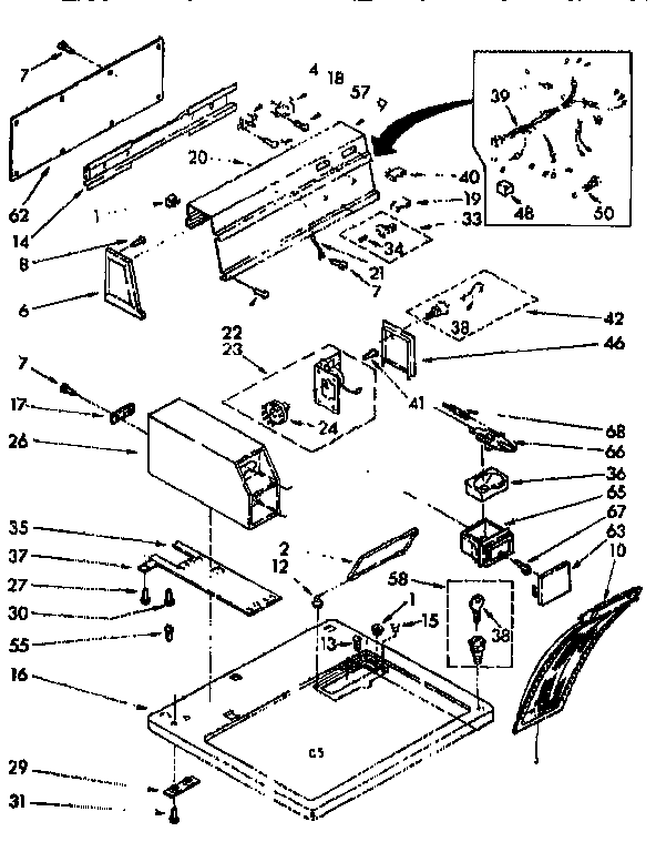 Top and console parts