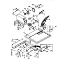 Sears 11077409110 top and console parts diagram