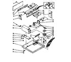Sears 11077409640 top and console parts diagram
