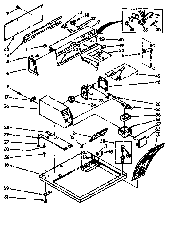 Top and console parts