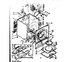 Kenmore 1107743010A cabinet assembly diagram