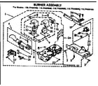 Kenmore 11077430400 burner assembly diagram