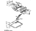 Kenmore 1107743011A top and console assembly diagram