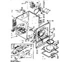 Kenmore 1107743011B cabinet assembly diagram
