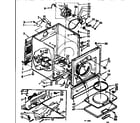 Kenmore 1107743012C cabinet assembly diagram