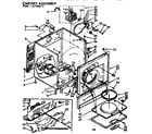 Kenmore 11077430710 cabinet assm diagram