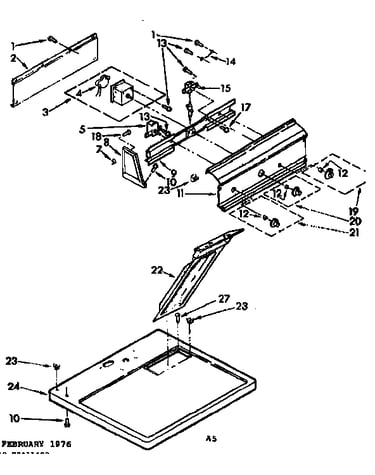 Top and console assembly