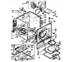 Sears 11077431100 cabinet assembly diagram