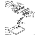 Sears 11077432200 top and console assembly diagram